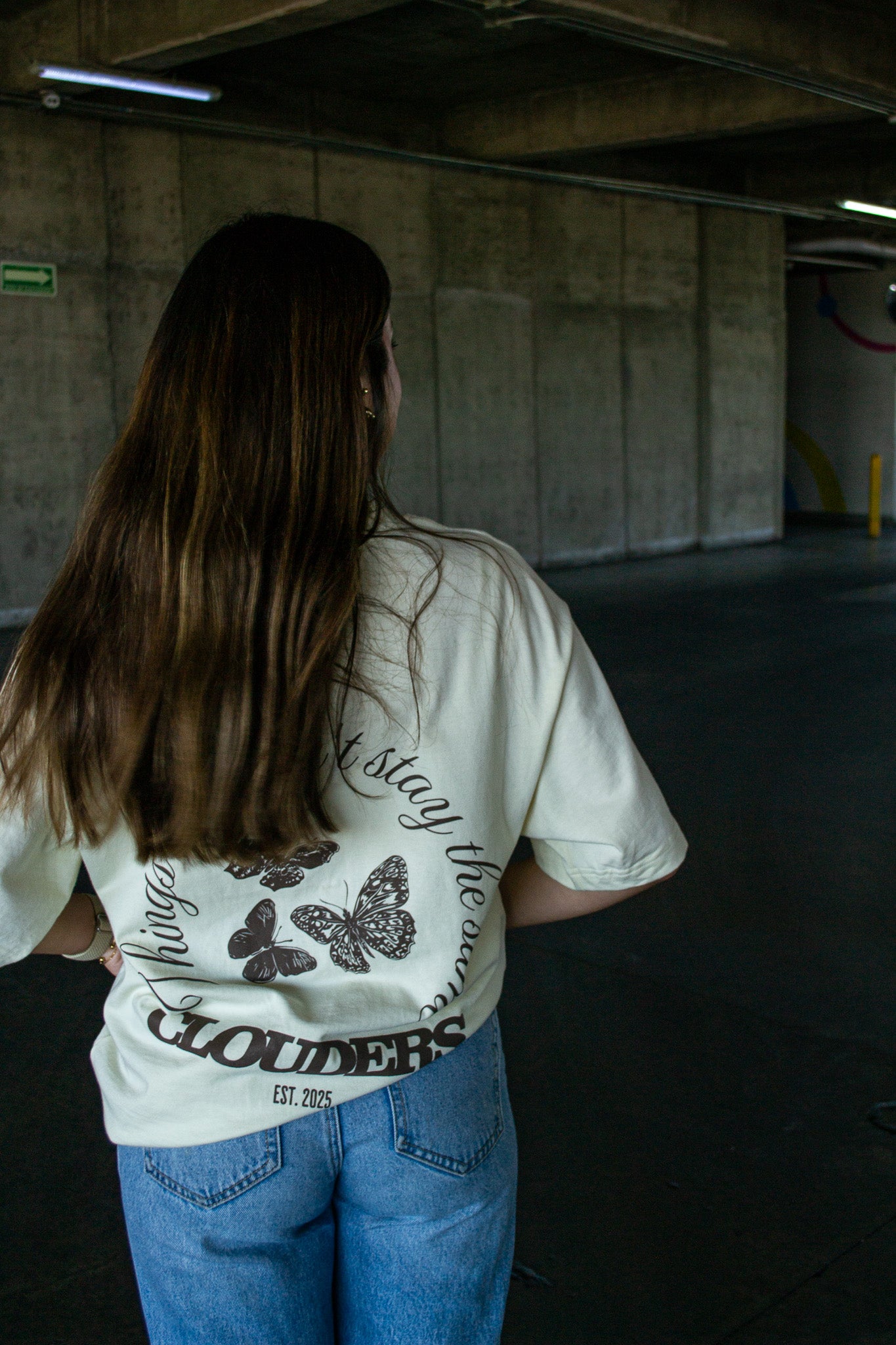 BUTTERFLIES TEE CREAM